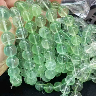 【绿野仙踪】天然绿萤石单圈手串精致女星光手串显白冰透饰品