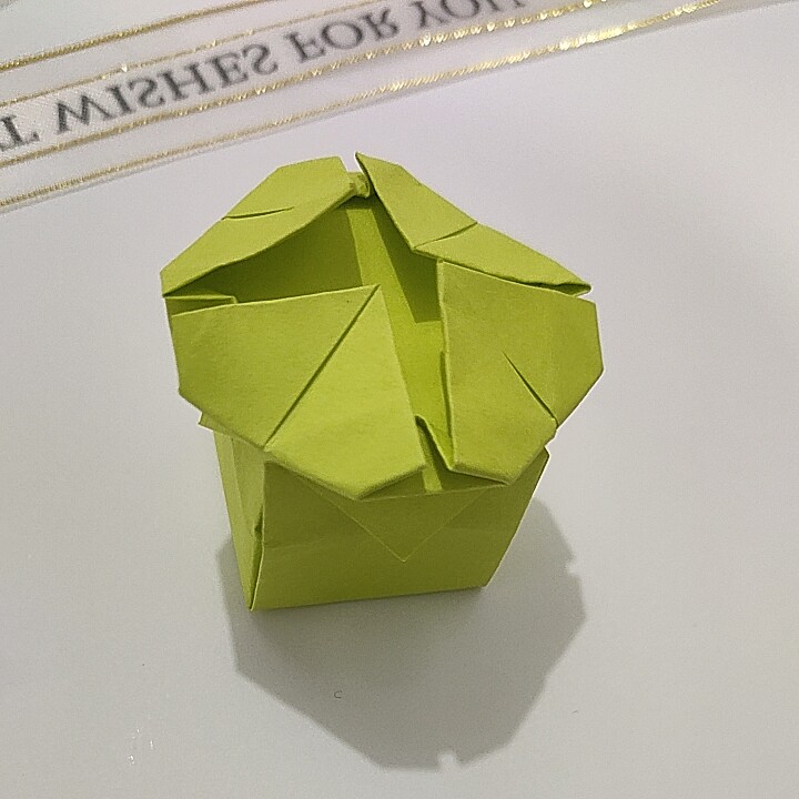 四叶草盒子  折纸 手工 需定制 无胶水