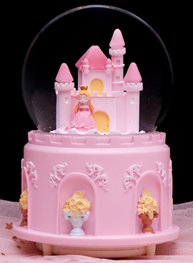 公主城堡水晶球音乐盒少女心