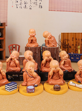 慧能迷你小和尚可爱多功能桌面