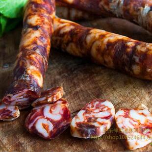 25年湖北恩施土特产巴东风干麻辣香肠肉农家手工土猪腊肠500g 包邮