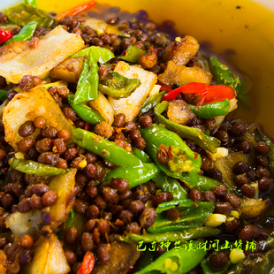 湖北恩施特产巴东农家自制晒干豆食品香辣下饭菜豆豉儿酱豆子零食