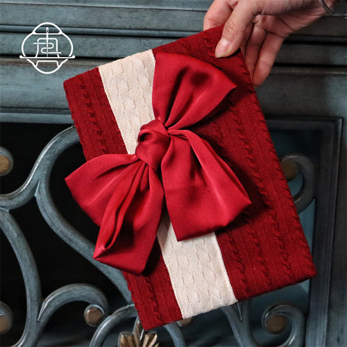 真我圣诞结原创手工手帐本书衣