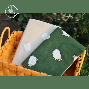 手账本A5A6手帐封套笔记本 刺绣温暖手工拼布书衣 真我 童话森林