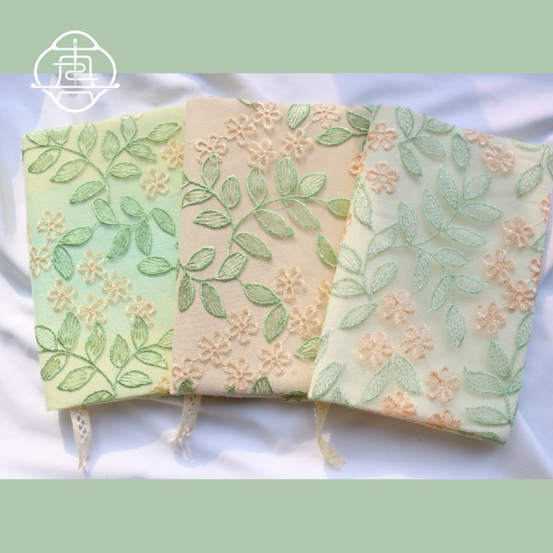 真我 素花 刺绣手工布书衣 文艺手帐礼物本A5A6 手账封套定制余白,文具电教/文化用品/商务用品,笔记本/记事本,淘宝优惠券,粉丝福利购,淘宝优惠卷