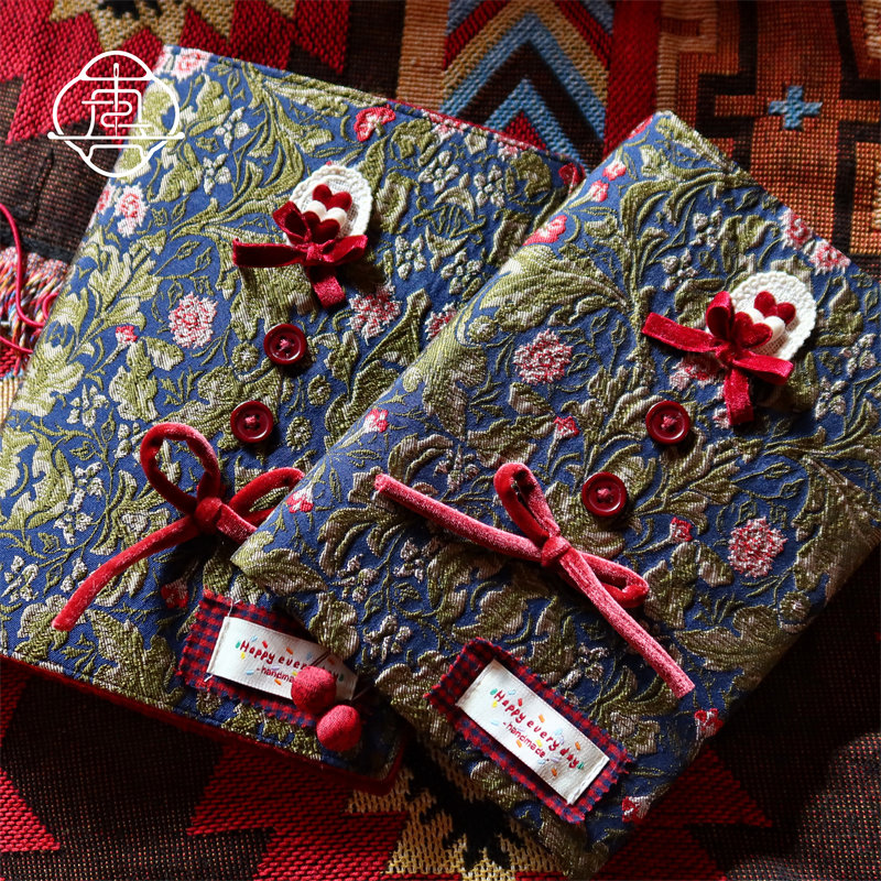 真我 古着花园 原创设计复古手账本手帐手工布书衣日记笔记本a5a6,文具电教/文化用品/商务用品,手帐/日程本/计划本,淘宝优惠券,粉丝福利购,淘宝优惠卷