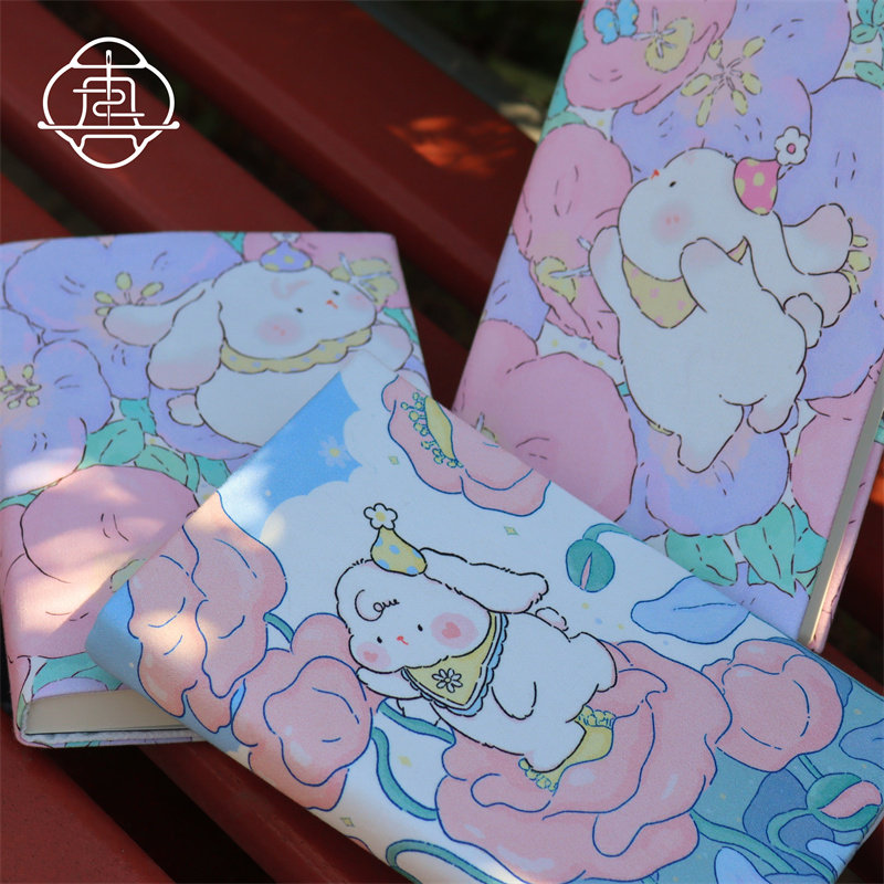 真我 团团兔 原创可爱温柔手工布书衣A5A6手帐本手账记事本封套礼,文具电教/文化用品/商务用品,笔记本/记事本,淘宝优惠券,粉丝福利购,淘宝优惠卷