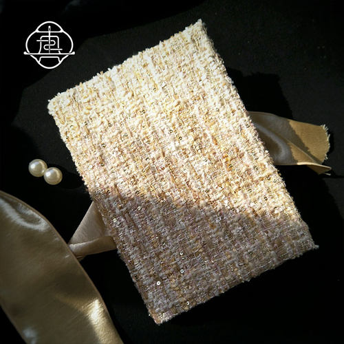 初晨。小香风花呢手工布书衣