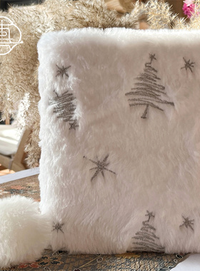 真我 白绒绒 毛绒刺绣圣诞布书衣手工手帐本A5A6记事本套装礼物