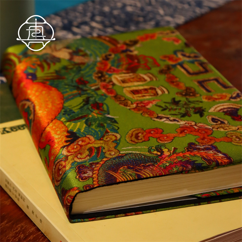 真我民俗禧龙真丝手帐本书衣