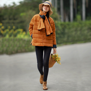 赫轩原著民族风外套高档秋冬新款文艺复古女装高档外套冬季棉服正