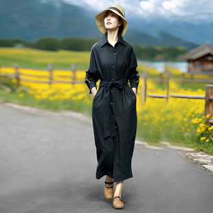 赫轩原著民族风文艺范羊毛呢子外套秋冬复古大衣气质高端减龄新款