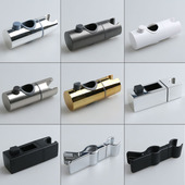 升降花洒中插座淋浴夹滑套固定器支架卫浴手喷配件免拆杆神器