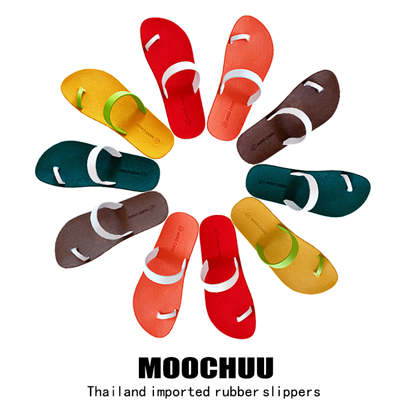 度假风泰国进口人字拖鞋女