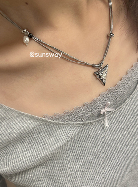 sunsway金属男女项链简约百搭