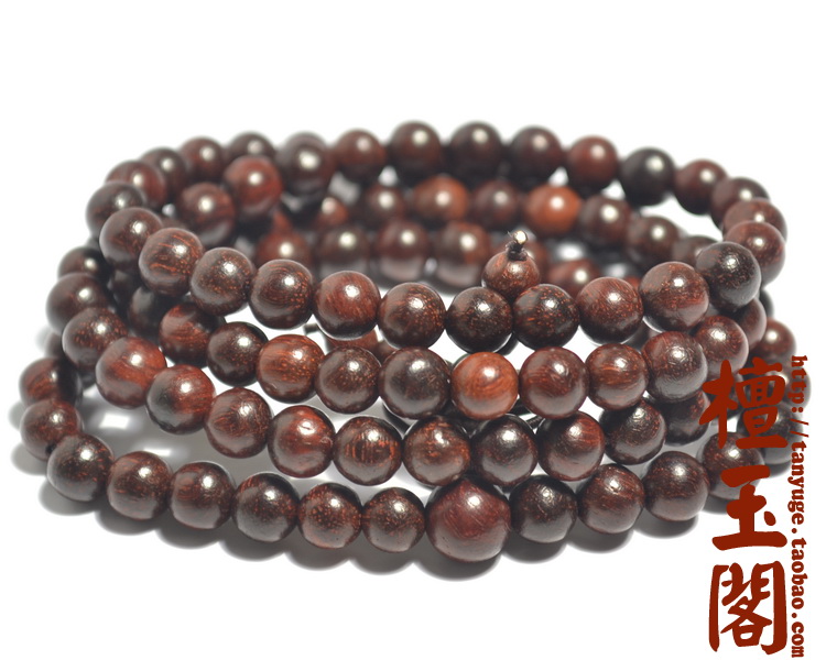 0天然小叶紫檀手链佛珠