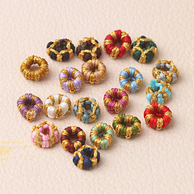 diy编织绳子桃花太岁材料线圈