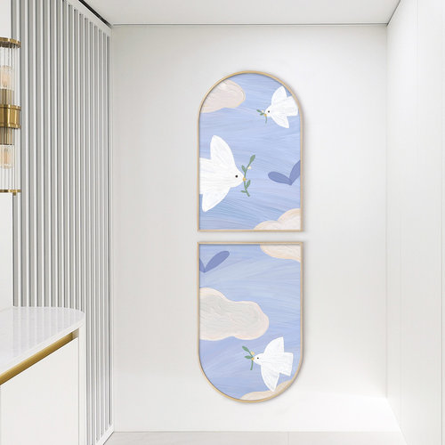 布纸有爱北欧走廊过道装饰画