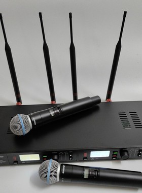 SHURE舒尔ULXD24D/BETA58A一拖二专业数字无线话筒直播舞台演出