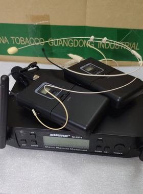 SHURE舒尔GLXD4 一拖二 领夹式头戴式舞台 调频 耳麦专业演出