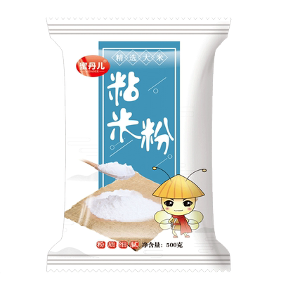 粘米粉500g 家用肠粉用粉 冰皮月饼粉大米粉发糕虾饺糯米糕糍粑