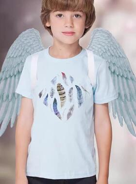 天使羽毛大翅膀成人ins白色黑色万圣节cos鹰表演道具儿童舞会派对