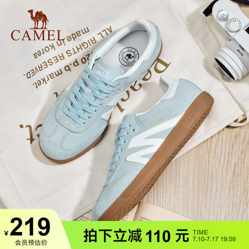 骆驼板鞋女款新款平底鞋
