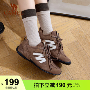 复古休闲鞋 骆驼薄底鞋 女 舒适时尚 防滑耐磨德训鞋 流年2026春季 新款