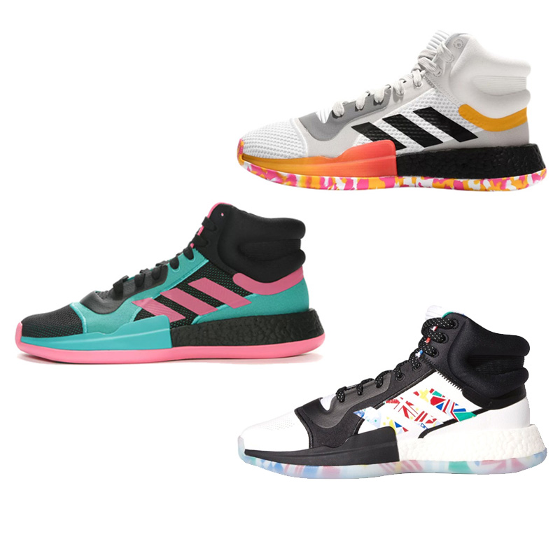 adidas男子高帮缓震实战篮球鞋