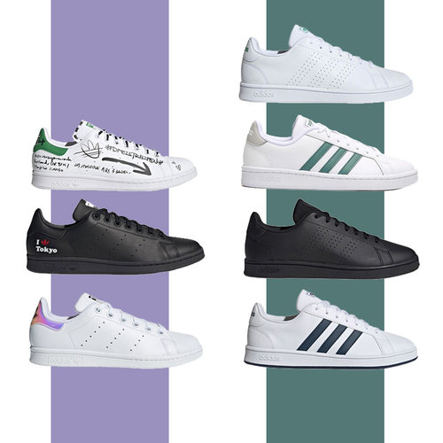 AdidasNeo男子低帮运动休闲板鞋