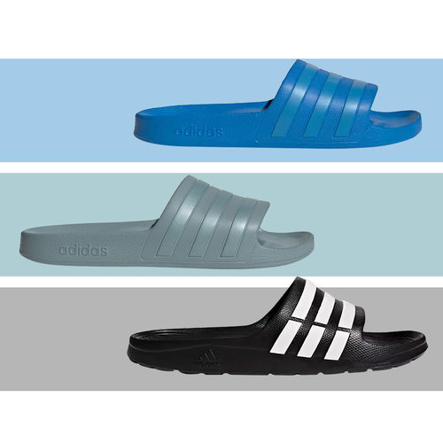 adidas男子夏季运动拖鞋一字拖