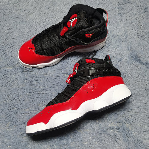 Jordan黑红篮球鞋实战王耐磨中帮