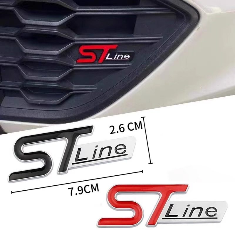 新款STline金属贴标锐际蒙迪欧福克斯探险者叶子板个性侧标后尾标