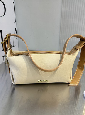 MASHA上新复古软面腋下包女2025新款高级感百搭轻奢小众枕头包潮