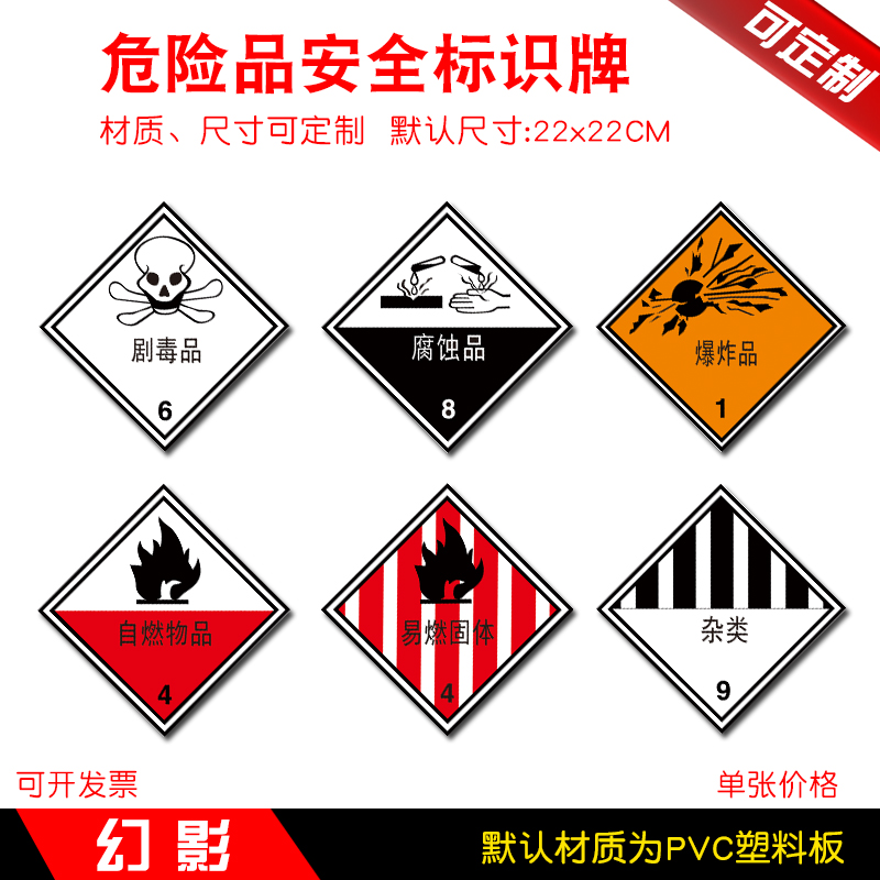 标志牌危险化学品定制定做