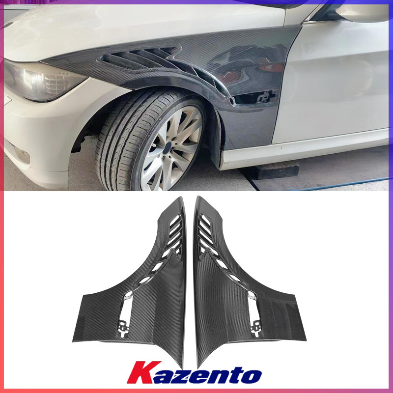 适用09-12宝马3系E90 碳纤维改装件 M3款开孔前叶子板 头沙板替换