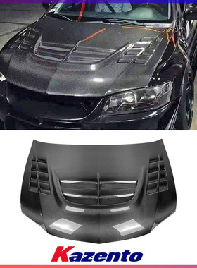 适用三菱Evolution EVO7 8 9改装件 VOLTEX款碳纤维前机盖 引擎盖