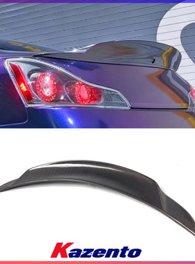 适用英菲尼迪Infiniti G37 Q40碳纤维改装件 JC款后扰流尾翼 俩门