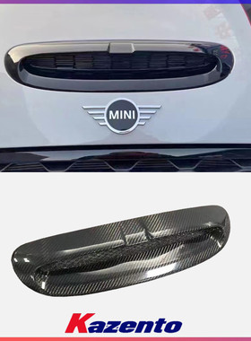 适用mini迷你F56Cooper S JCW碳纤维机盖风铲 引擎进气口盖改装件