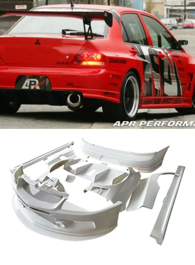 适用三菱Evolution EVO8 9汽车包围改装 APR全套宽体前后杠叶子板
