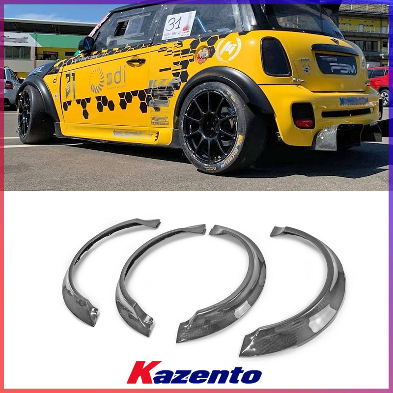 迷你F56碳纤维前后宽体轮眉改装