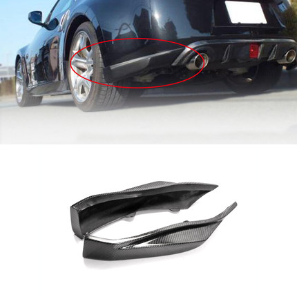适用日产370Z 恶魔Z34碳纤维改装件 后杠侧包角 后尾唇小包围加装