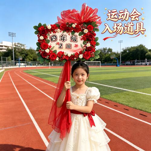 运动会手举牌kt板学校开