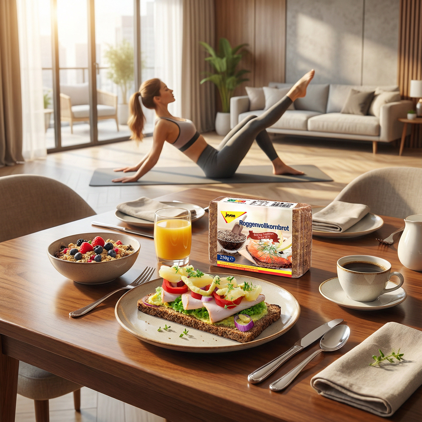 捷森黑麦面包无添加蔗糖德国进口燕麦黑面包孕妇控糖健康放心代餐