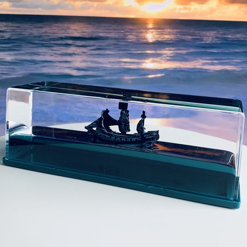 游轮流体漂流瓶永不沉没发光底座