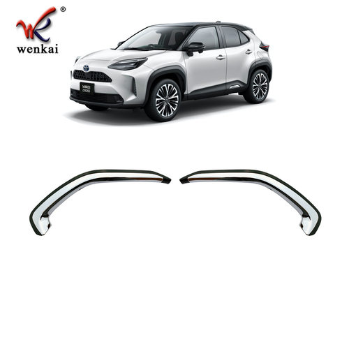 适用于21款雅力士Yaris Cross改装专用前中网上机盖电镀饰条