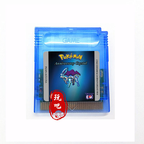 GBC游戏卡带 Pokemon Anniversary Crystal 水晶纪念版周年 英文