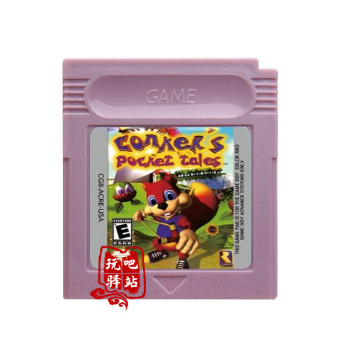 GBC游戏卡 Conker's Pocket Tales 松鼠大冒险 英法德语言版本