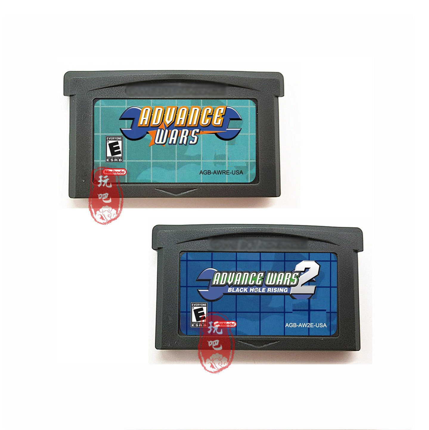 GBA游戏卡带 高级战争1、2 Advance Wars 英文美版