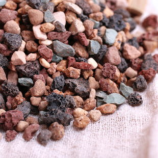 彩虹石多肉种植纯颗粒土绿沸石火山石麦饭石虹彩石专用铺面石养花